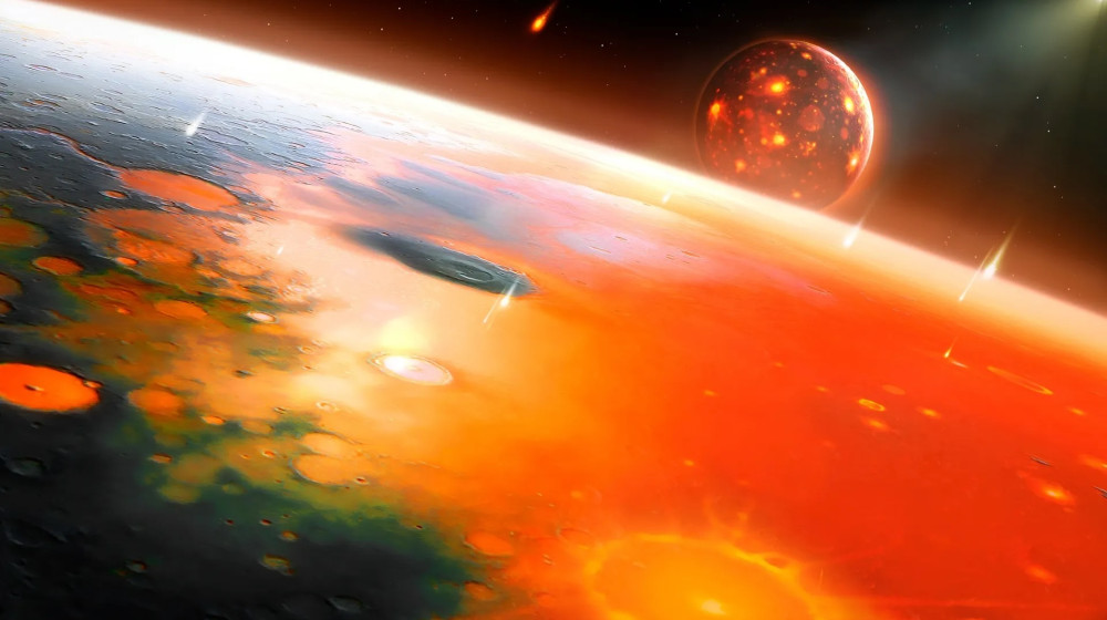 Луна могла быть адским вулканическим миром как спутник Юпитера Ио