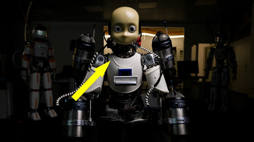  Intrepid baby-faced robot dons a jetpack for its next adventure — becoming the first humanoid robot to fly 