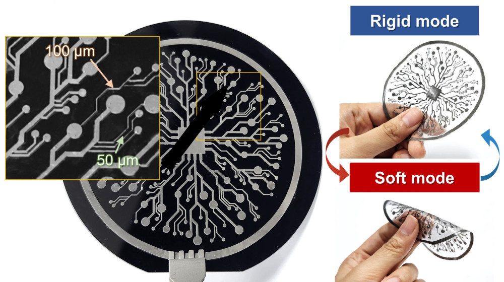  Учёные создали удивительный электронный чернила, которые меняют форму и жесткость — будущее гибкой электроники 