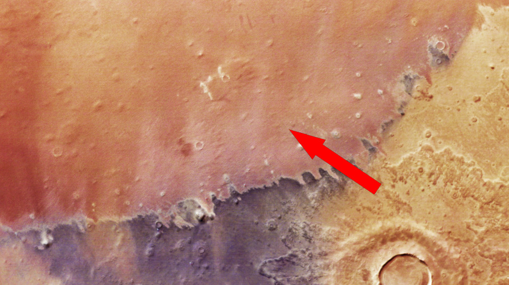 Почему Марс выглядит фиолетовым, желтым и оранжевым на новом снимке ESA