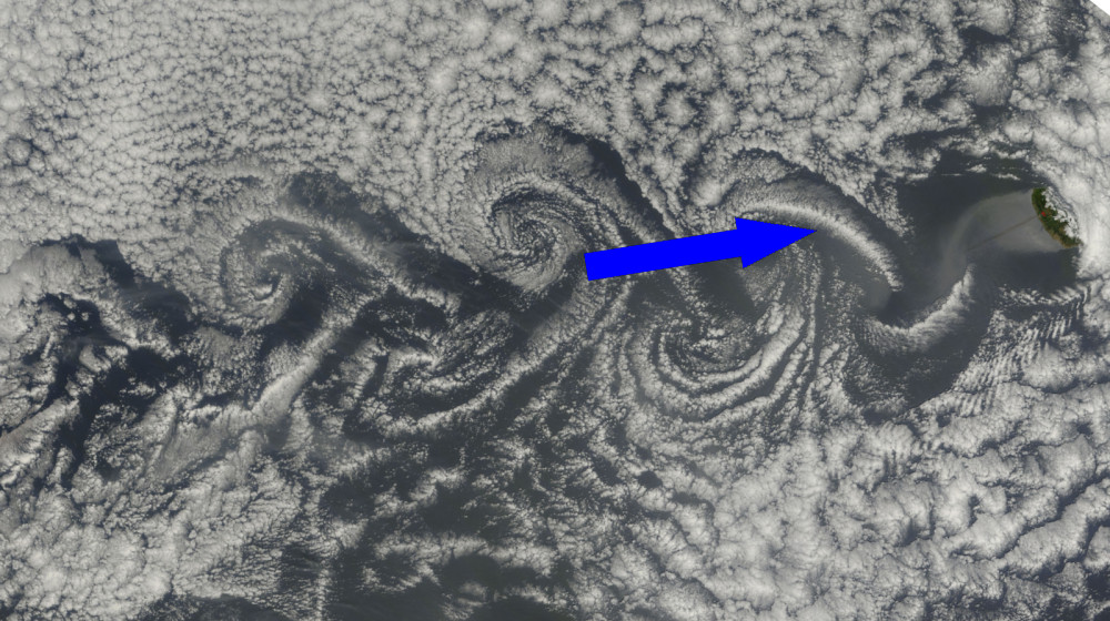  Stunning cloud vortices swirl off 6 different Atlantic islands — Earth from space 