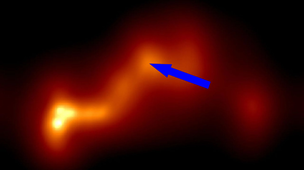  Exotic 'blazar' is part of most extreme double black hole system ever found, crooked jet suggests 
