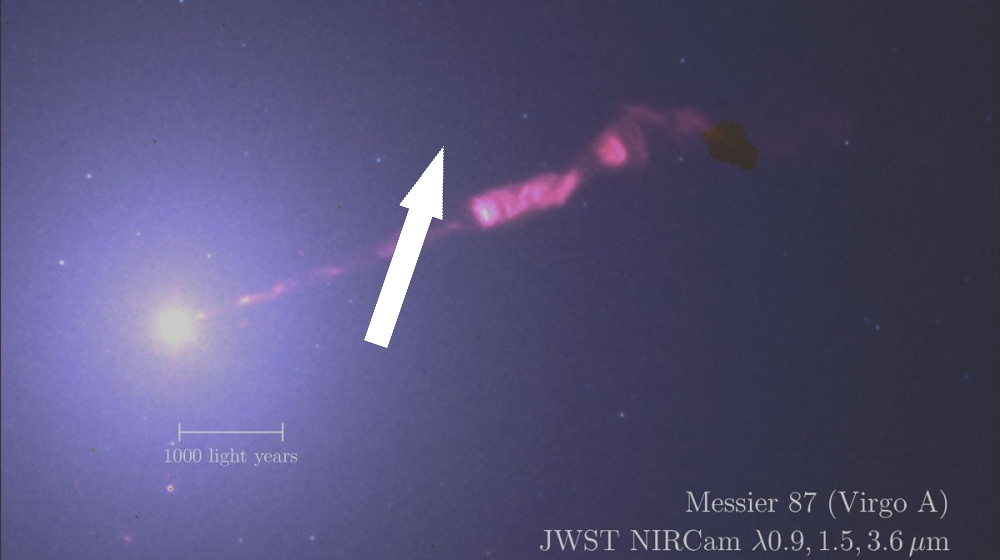  James Webb telescope finds something 'very exciting' shooting out of first black hole ever imaged 