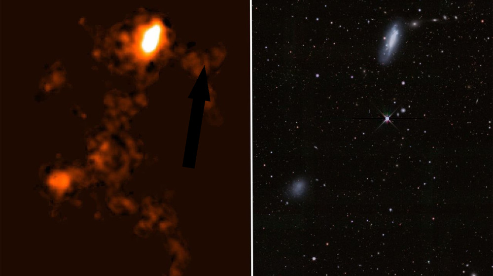  Astronomers spot giant hidden 'bridge' and record-breaking tail between 2 dwarf galaxies 