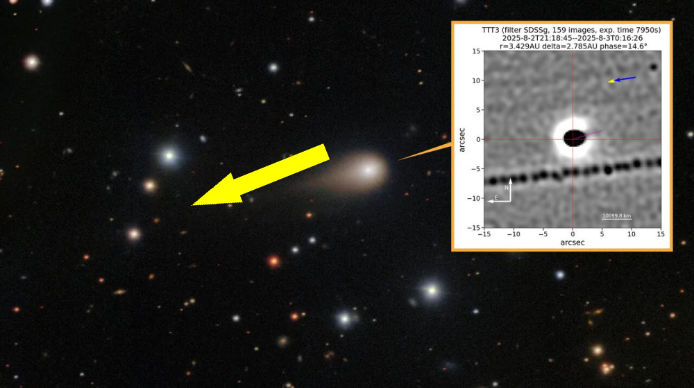  New images of interstellar object 3I/ATLAS show giant 'jet' shooting toward the sun 