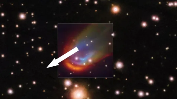  'One of those rare 'wow' moments': Zombie star near Earth has a rainbow shockwave that 'shouldn't be there' 