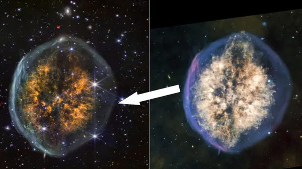 Загадка "Обнажённого черепа" раскрывает свои страшные тайны в новых изображениях телескопа JWST