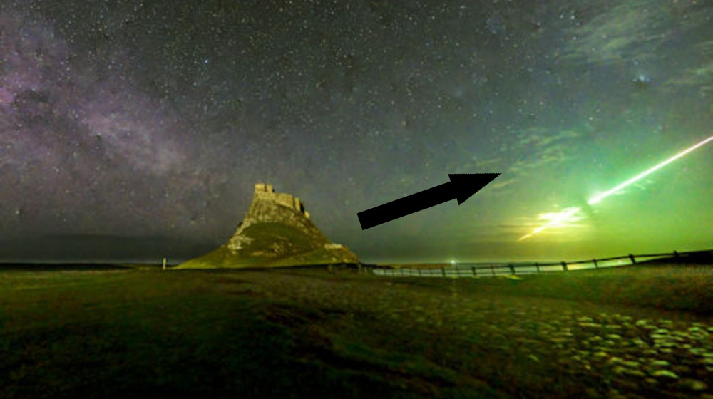 Метеор ярко-зеленого цвета взорвалась над древним скандинавским местом